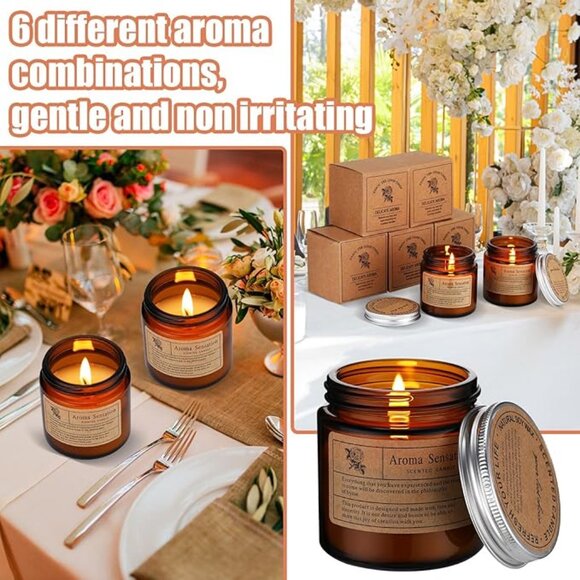 36 Pcs Christmas Candles Bulk Candles for Home Scented Candles Gift Set - Picture 5 of 6